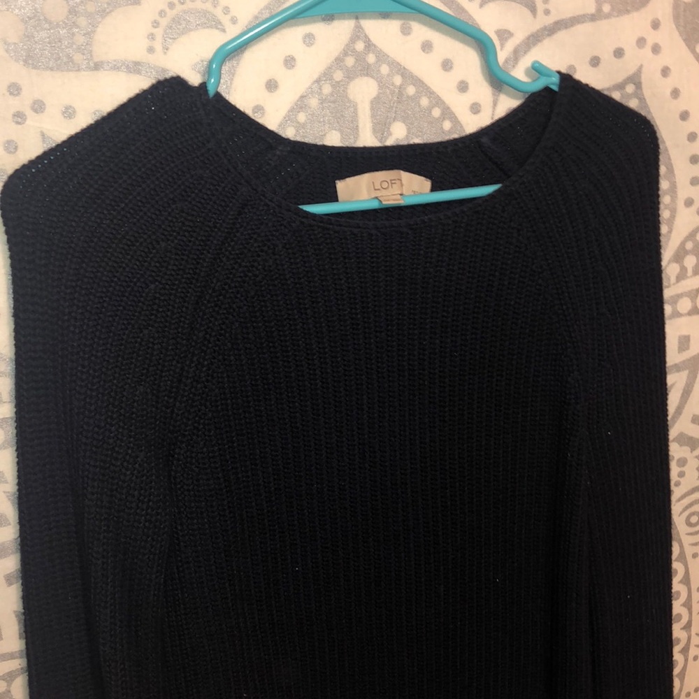 Loft dark navy blue sweater